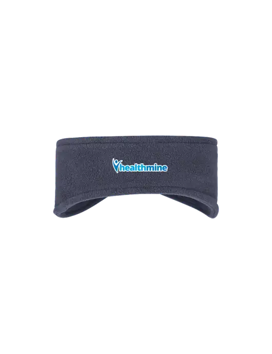 Navy Stretch Fleece Headband w/Healthmine Logo