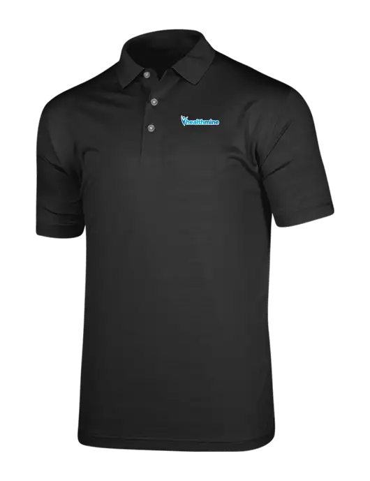 Callaway Vibrant Black Ventilated Polo w/Healthmine Logo