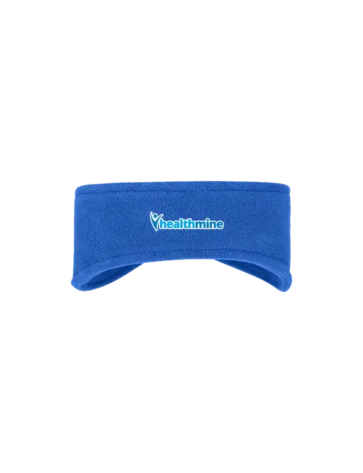Royal Stretch Fleece Headband w/Healthmine Logo