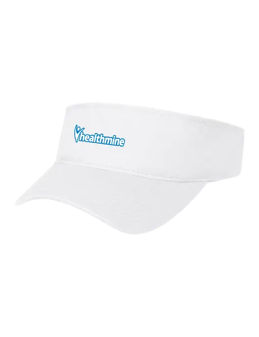 White Cap Visor w/Healthmine Logo