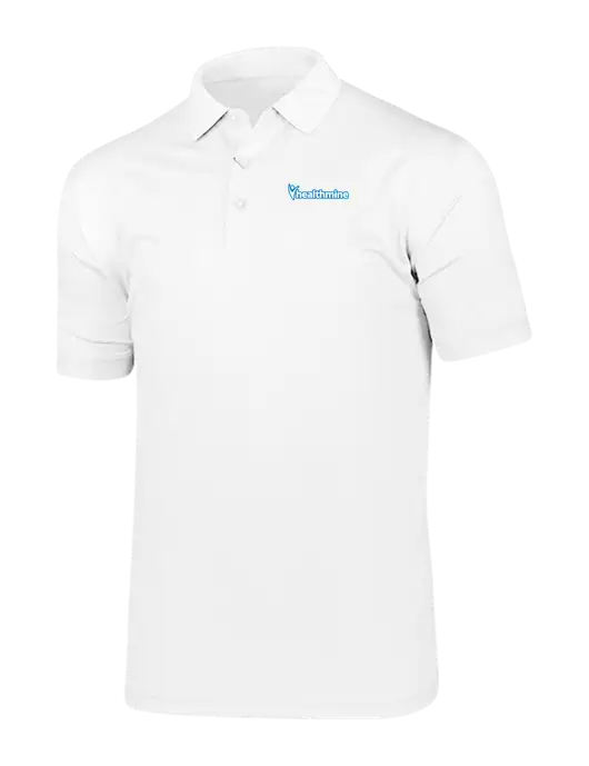 Callaway Vibrant Bright White Ventilated Polo w/Healthmine Logo