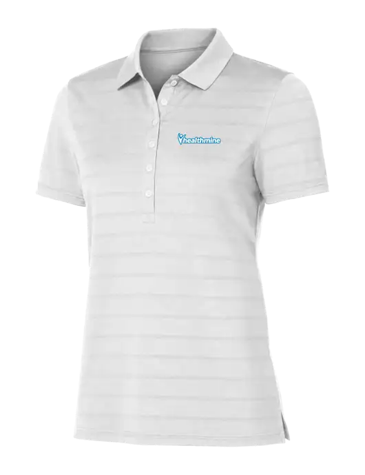 Callaway Womens Bright White Ventilated Polo w/Healthmine Logo