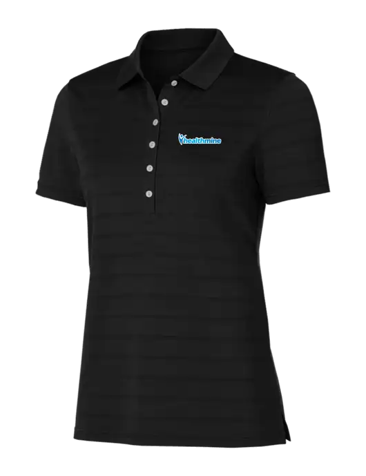 Callaway Womens Black Ventilated Polo w/Healthmine Logo
