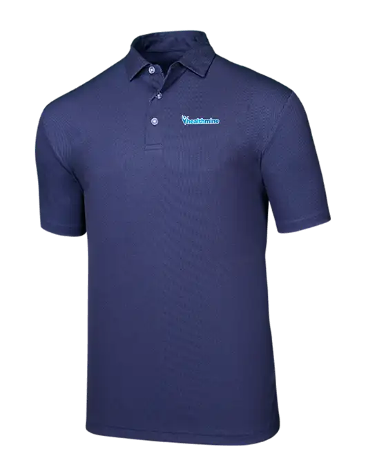 Callaway Birdseye Navy Polo w/Healthmine Logo