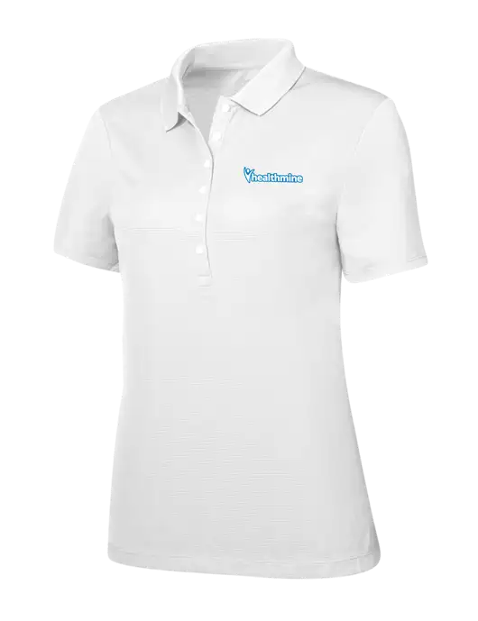 Callaway Womens Ottoman Bright White Polo w/Healthmine Logo