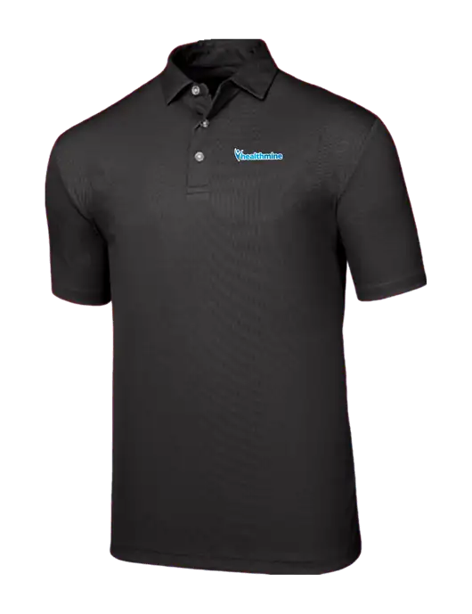 Callaway Birdseye Black Polo w/Healthmine Logo