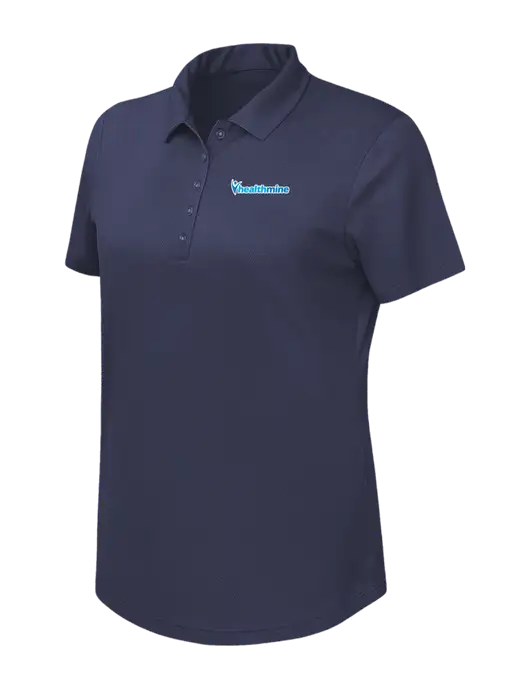 Callaway Womens Birdseye Navy Polo w/Healthmine Logo
