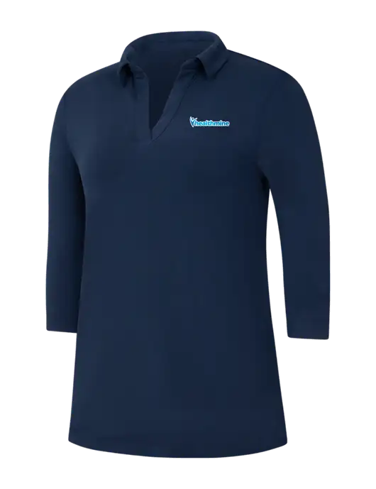 Navy Womens Luxe Knit Tunic w/Healthmine Logo
