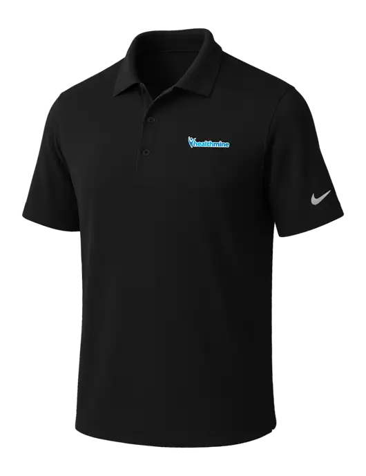 NIKE Black Dri-Fit Micro Pique Polo w/Healthmine Logo