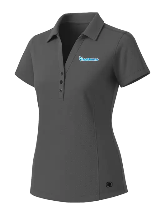OGIO Womens Medium Grey ONYX Polo w/Healthmine Logo