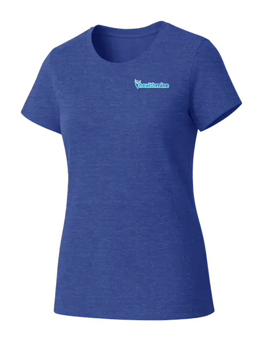 Womens Seriously Soft Royal Frost T-Shirt w/Healthmine Logo