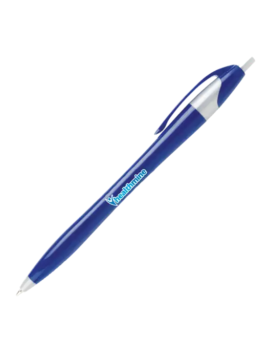 Novella Navy/Silver Corporate Pen- Blue Ink w/Healthmine Logo