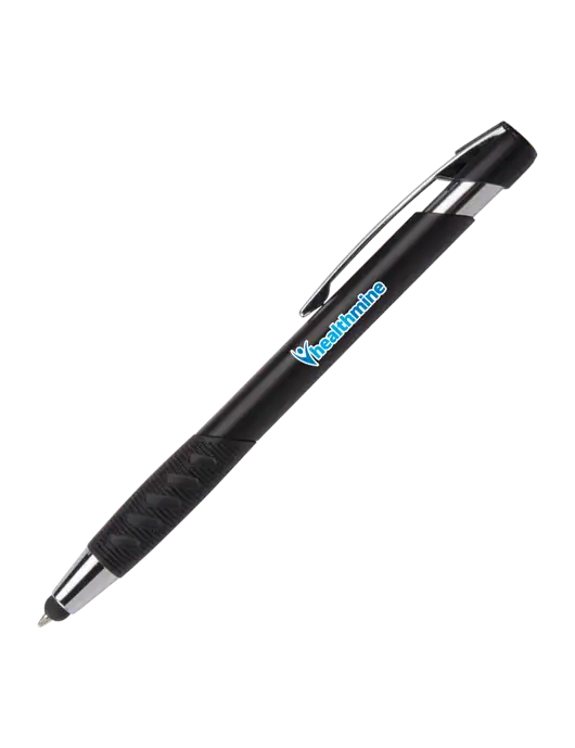 Alize Black Stylus Black Ink Pen w/Healthmine Logo