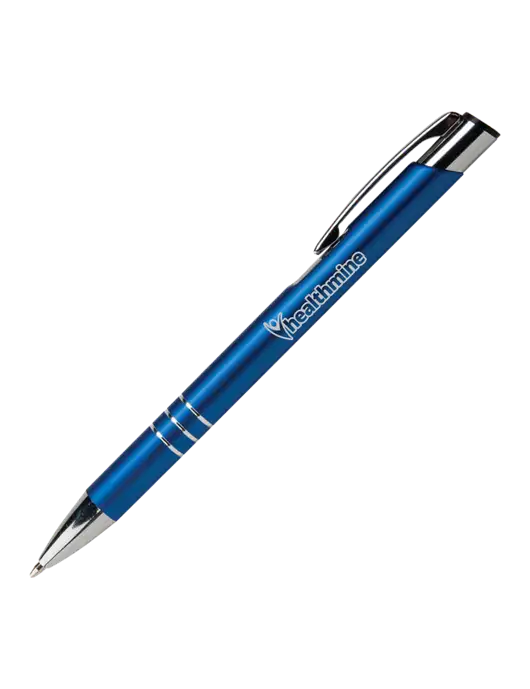Laurent Blue Pen - Black Ink w/Healthmine Logo
