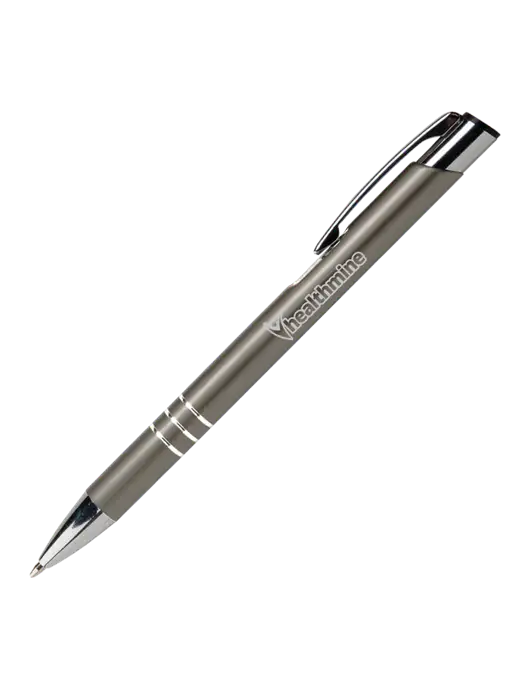 Laurent Gunmetal Pen - Black Ink w/Healthmine Logo
