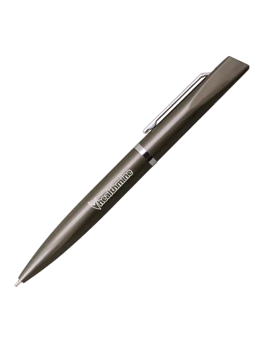 Santos Gunmetal Pen - Black Ink w/Healthmine Logo