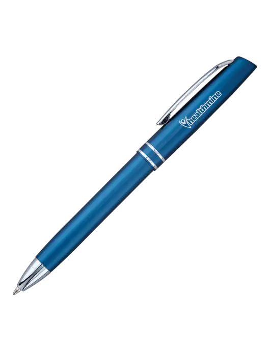 Blue Anguilla Black Ink Pen w/Healthmine Logo