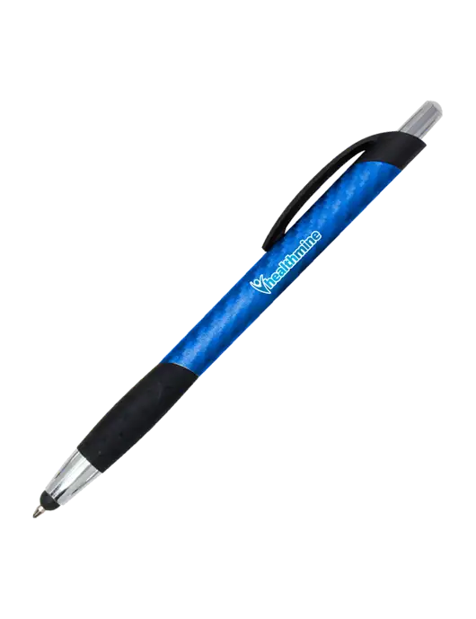 Sunray Blue Stylus Pen - Black Ink w/Healthmine Logo