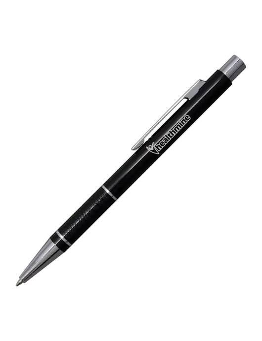 St George Black Pen - Blue Ink w/Healthmine Logo