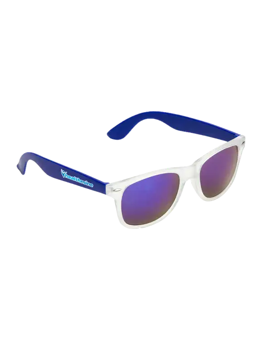 Key West Blue Mirrored Sunglasses w/Healthmine Logo