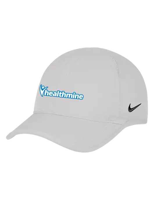 Nike White Featherlight Cap w/Healthmine Logo