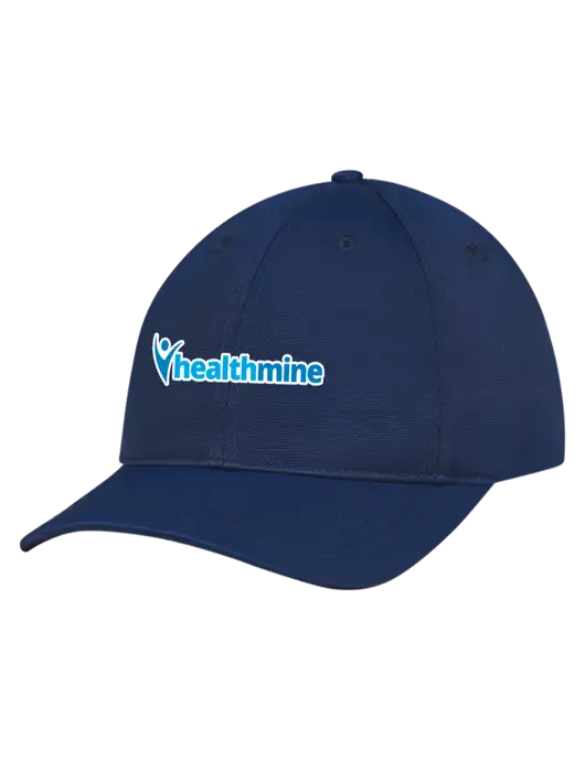 Navy Nylon Twill Performance Cap w/Healthmine Logo