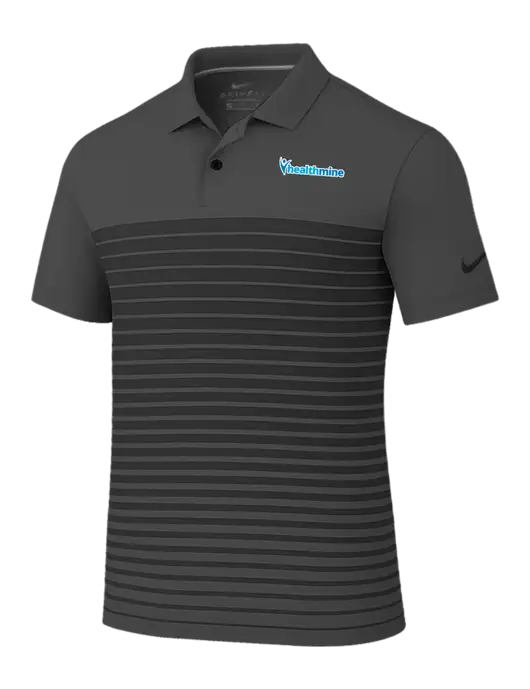 Nike Dark Grey Dri-FIT Vapor Block Polo w/Healthmine Logo