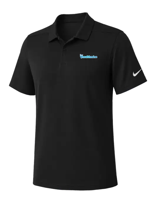 Nike Black Dry Essential Solid Polo w/Healthmine Logo
