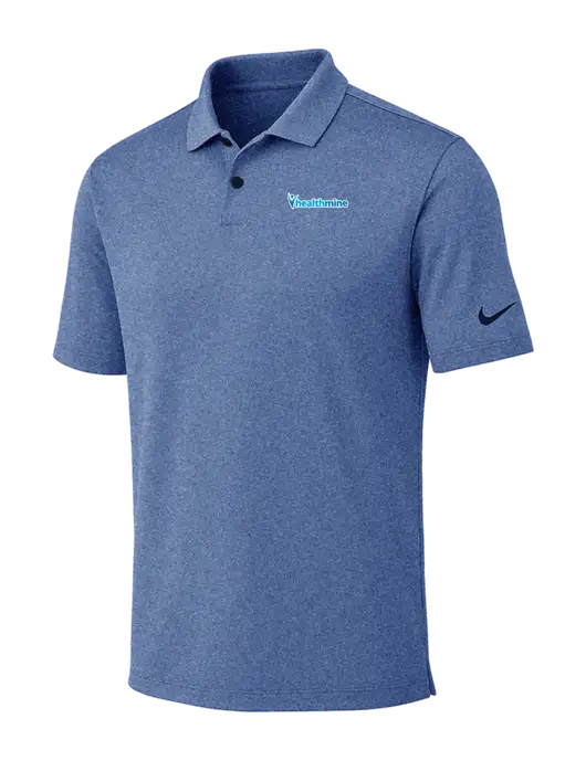 Nike Dark Royal Heather Dri-FIT Vapor Polo w/Healthmine Logo