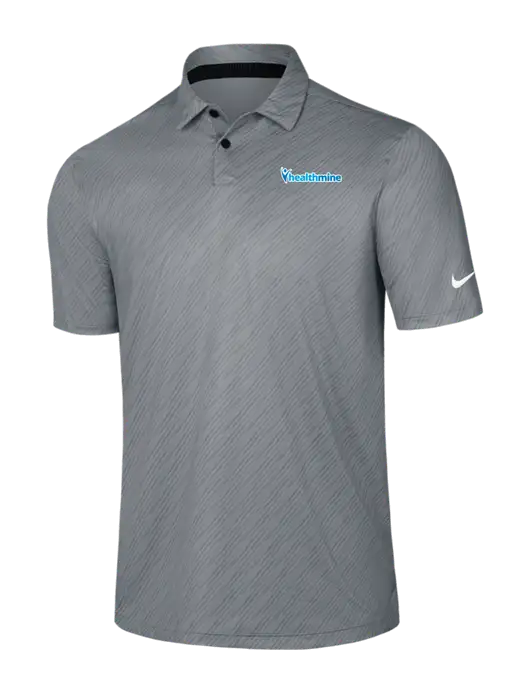 Nike Medium Grey Vapor Dash Polo w/Healthmine Logo