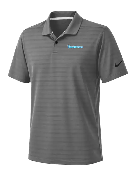 Nike Dark Medium Grey Dri-FIT Vapor Jacquard Polo w/Healthmine Logo