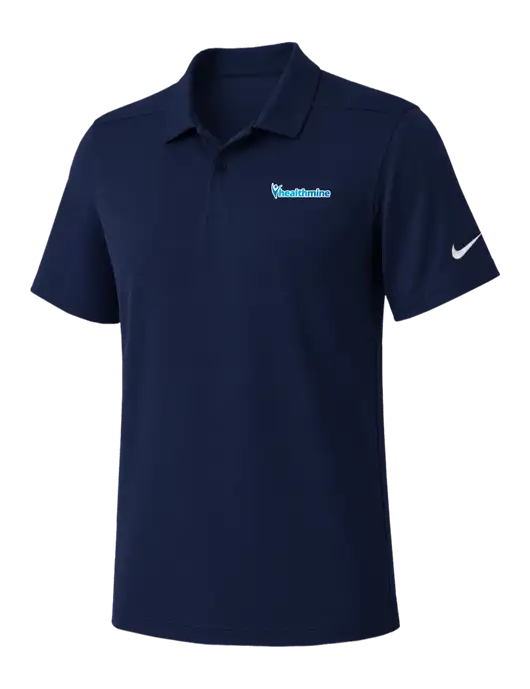 Nike Navy Dry Essential Solid Polo w/Healthmine Logo