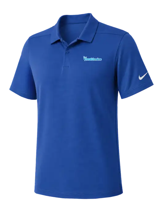 Nike Dark Royal Dry Essential Solid Polo w/Healthmine Logo