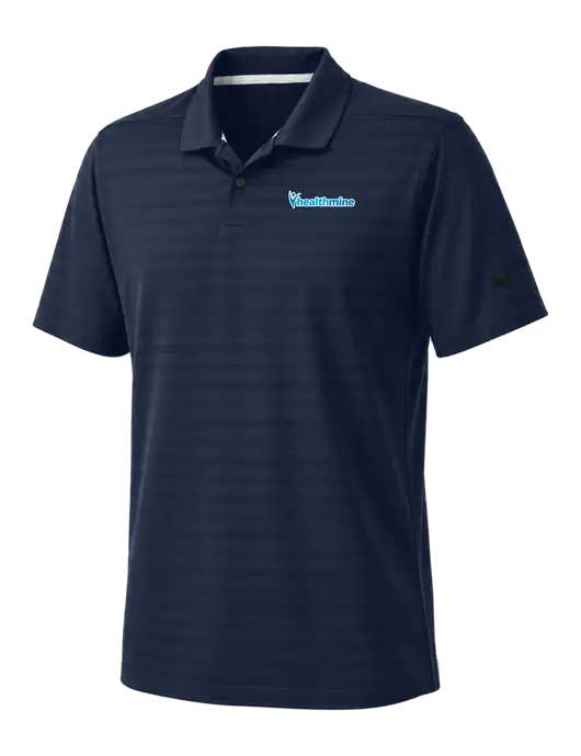 Nike Navy Dri-FIT Vapor Jacquard Polo w/Healthmine Logo