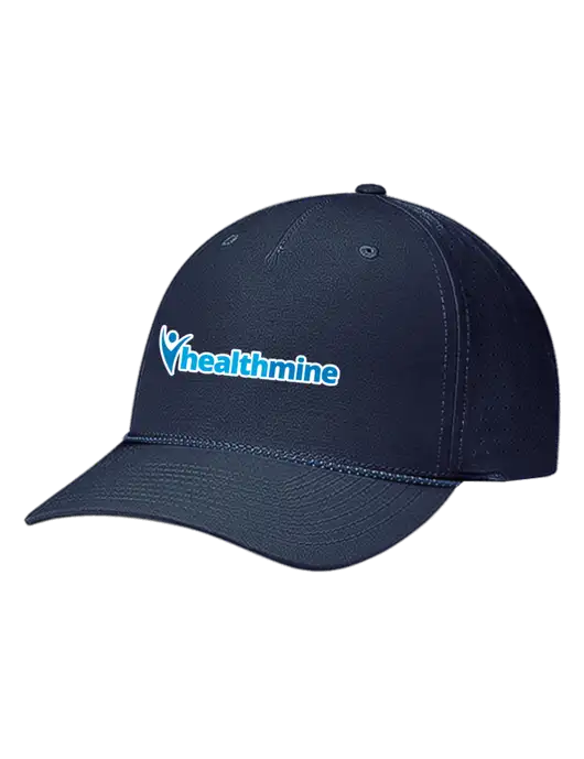 Richardson Laser Perf Performance Dark Navy/Navy-Grey-Blue Rope Cap w/Healthmine Logo