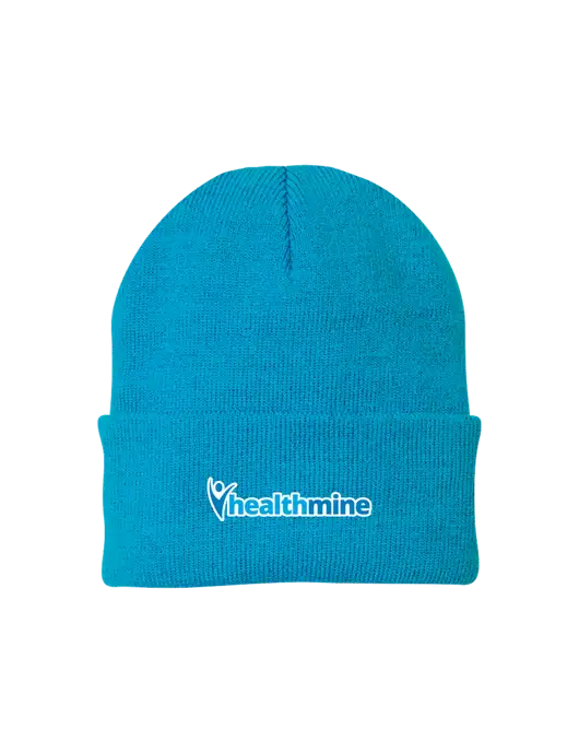 Sapphire Blue Knit Cap w/Healthmine Logo