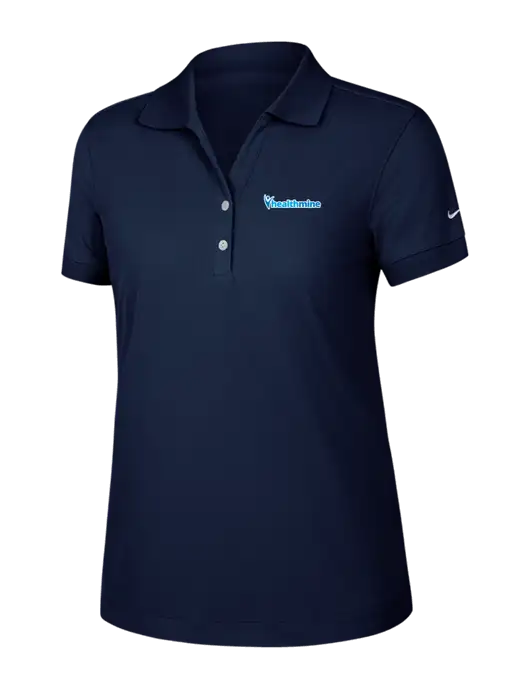 Nike Womens Dri-FIT Classic Dark Navy Polo w/Healthmine Logo