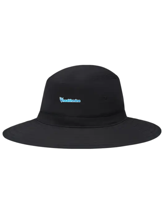 Black Booney Sun Hat w/Healthmine Logo
