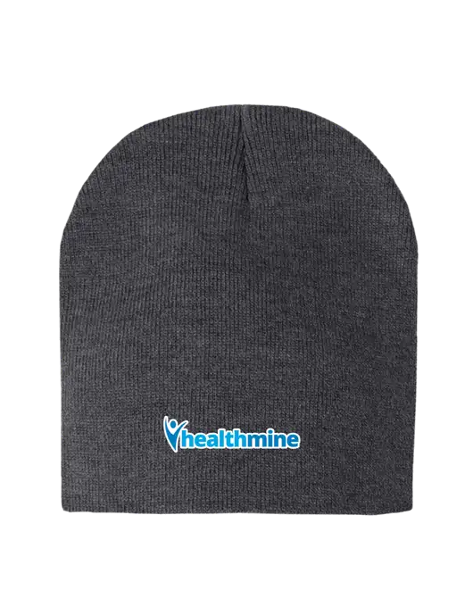 Charcoal Heather Element Knit Beanie w/Healthmine Logo