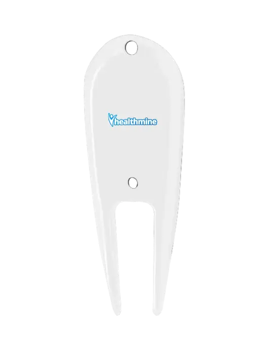 White Divot Tool w/Healthmine Logo