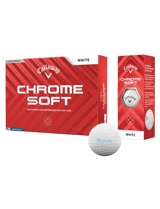 Callaway Chrome Soft Golf Balls 12/pk w/Healthmine Logo