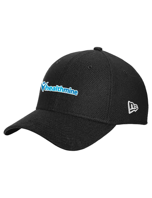 New Era Diamond Era Black Stretch Cap w/Healthmine Logo