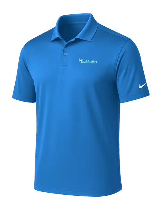 NIKE Light Royal Victory Solid Polo w/Healthmine Logo