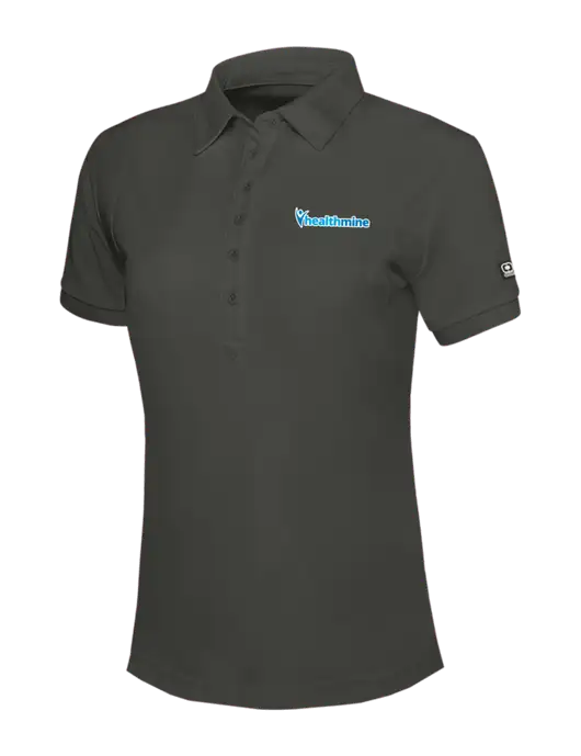 OGIO Womens Dark Grey Jewel Polo w/Healthmine Logo