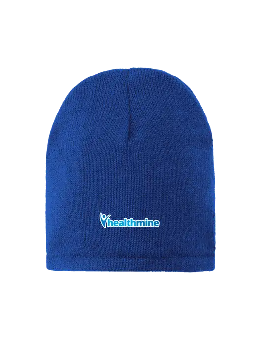 Dark Royal Fleece-Lined Beanie Cap w/Healthmine Logo
