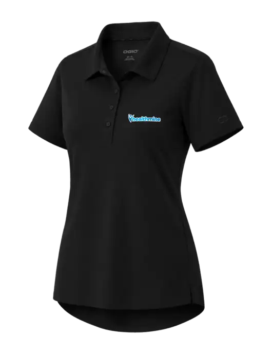 OGIO Womens Envision Black Polo w/Healthmine Logo
