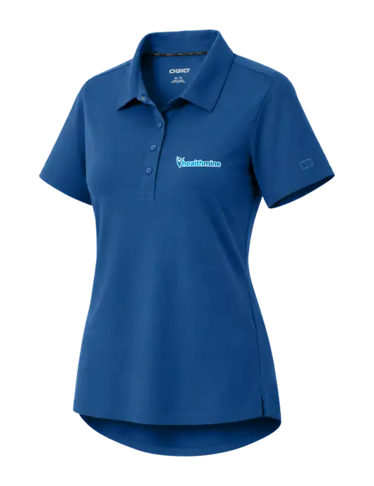 OGIO Womens Envision Light Navy Polo w/Healthmine Logo