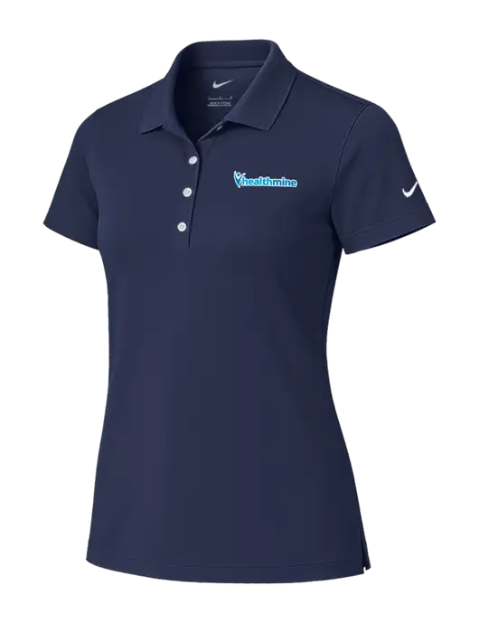 Nike Womens Dark Navy Tech Basic Dri-FIT Polo
 w/Healthmine Logo