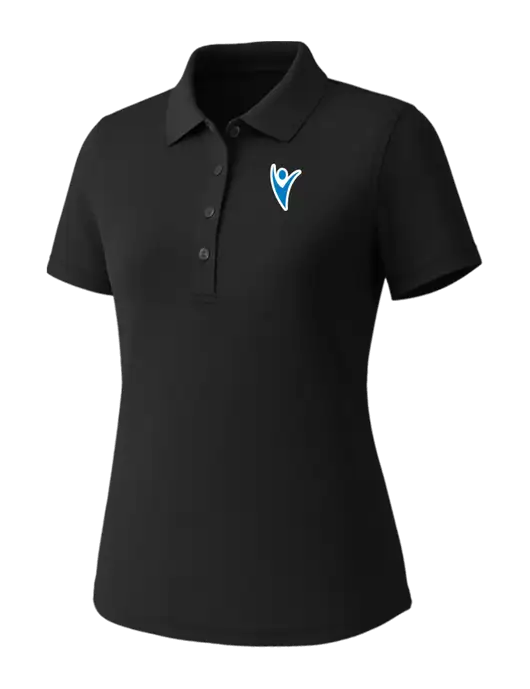 Callaway Womens Core Black Performance Polo w/Healthmine Icon Logo