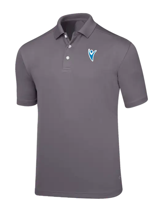 Callaway Core Medium Grey Performance Polo w/Healthmine Icon Logo